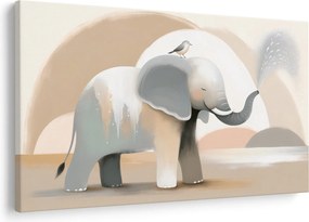 Kép - Elefánt pasztell színekben (90x60 cm)