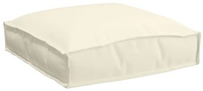 Pallet párnák üléshez 6 db Krém 40x40x8 cm Oxford szövet