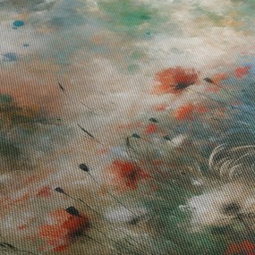 Kép – Pipacsmező absztrakciója (órával) (90x30 cm)