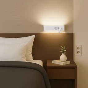 LED fali spotlámpa RESORT LED/10W/230V + LED/3W fehér, jobb oldali