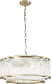 ZUMA LINE P0528-06H-V6AC SERGIO Glamour Függesztett Lámpa Arany E14 IP20