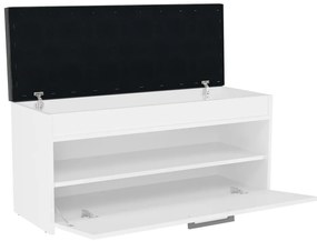 Parma cipőtároló pad, fehér