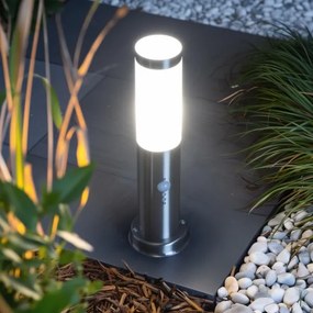 Brilagi - NOVA kültéri lámpa érzékelővel 1xE27/15W/230V 40 cm IP44 matt króm