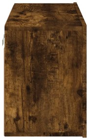 füstös tölgy színű falra szerelhető TV-szekrény 80x 30 x 41 cm