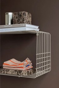 Bézs többszintes fém fali polc 70 cm Wire – Mette Ditmer Denmark
