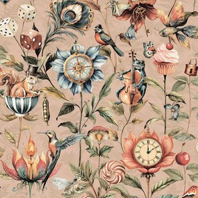Holden Decor Tales of the Manor Elysium mályva-púder állatos vlies tapéta – 91943
