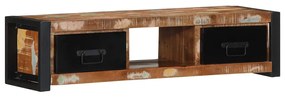 TV szekrény 100x30x25 cm tömörfa, újrahasznosított fa