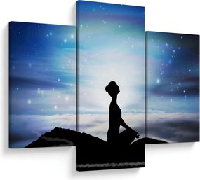 Meditáló nő képe (90x60 cm)