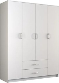 ROMANA 160 gardróbszekrény, fehér