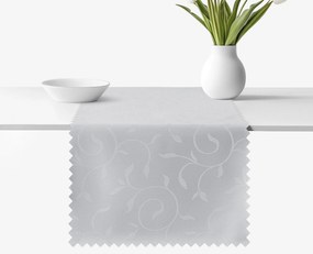 Goldea ünnepi teflonos asztali futó - szürke nagy ornamentekkel ékesített 35x180 cm