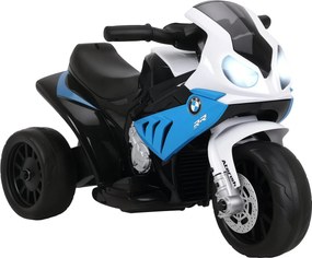 HOMCOM Elektromos Motor Gyerekeknek 18-36 Hónaposoknak BMW S1000RR Licenccel, Akkumulátoros 6V Motor 20 kg Töltéssel, Kék | Aosom