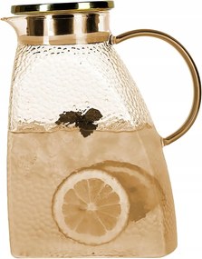 Üveg kancsó, 1,5-1,8 literes, fedővel