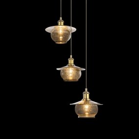 Globo 69030-3H - Mennyezeti függesztékes lámpa 3xE27/60W