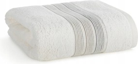 Fürdőlepedő 50X90 krémszínű, vízszintes csíkokkal, bordó