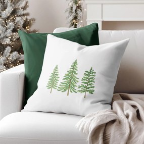 Goldea karácsonyi dekoratív párnahuzat - téli fácskák 45 x 45 cm