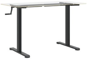 fekete acél állóasztalváz (94-135) x 60 x (70-114) cm