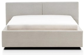 Bézs kárpitozott franciaágy ágyrács nélkül 140x200 cm Cube – Meise Möbel
