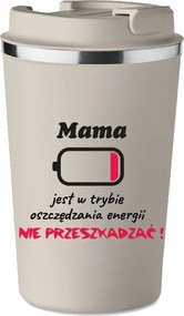 Prémium Termo Bögre bézs Anyák Napi Ajándék energiatakarékos K