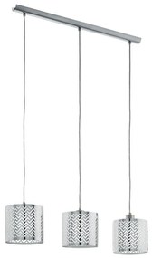 Eglo 49166 - Csillár zsinóron LEAMINGTON 1 3xE27/60W/230V