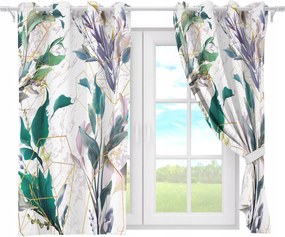 Függöny Kész Átvezetők Rövid 140x160 Függöny Átvezetők Levelek 110