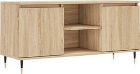 vidaXL sonoma tölgyszínű szerelt fa TV-szekrény 104x35x50 cm