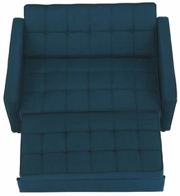 Kinyitható kanapé, türkiz, FRENKA NEW