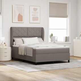 Boxspring Ágy Matraccal - Taupe, 140x200 cm, Szövet