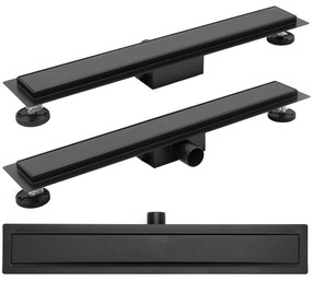 Lineáris lefolyó Rea NEO PURE Black Matt 70