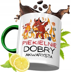 Zöld Bögre Akvarista Születésnapra Ajándék fényképes nyomtatással