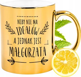 Prémium Arany Csillogó Bögre Margitnak Ajándék Nyomtatott Fotóval