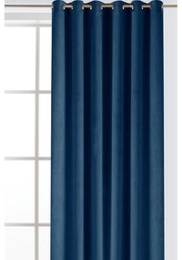 Kék bársony dimout (részleges sötétítő) függöny 265x270 cm Velto – Filumi