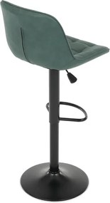 Bárszék zöld színben, szövet kárpittal AUB-V3066 GRN3