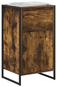 Széf fiókkal Füstös tölgy 81 x 36 x 150.5 cm Faanyag