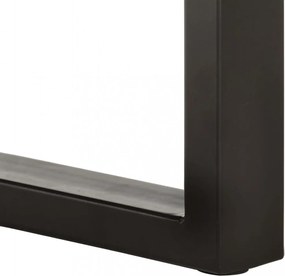 tömör akácfa és acél természetes szélű pad 110 cm