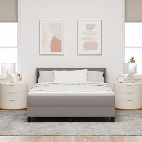 Box Spring Ágy matraccal taupe színben – 160x200 cm szövet