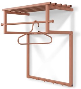 Lazacszínű fém fali fogas polccal 76 cm Rizzoli – Spinder Design
