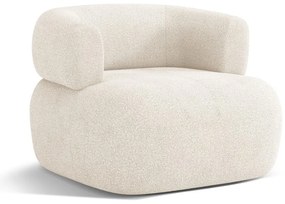 Bézs buklé fotel Jenny – Micadoni Home