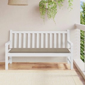tópszínű oxford szövet kerti padpárna 150x50x4 cm