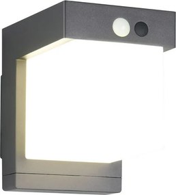 TRIO R23286132 COLOMBO Fali Lámpa Mozgásérzékelővel Fekete LED IP44