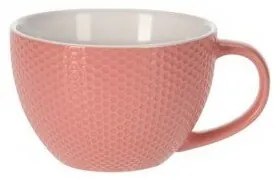 EH Honeycomb kőagyag csésze , 460 ml, rózsaszín