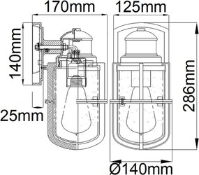 Elstead Lighting SURI KL-SURI-S Fali lámpa 1x40W/E27 IP44