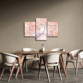 Koral virágok fája - absztrakt (90x60 cm)