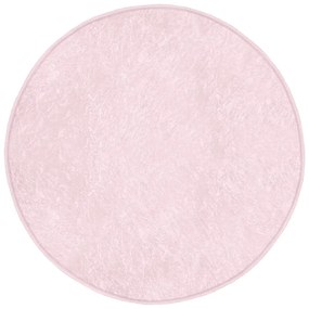 Világos rózsaszín mosható-robotporszívóval tisztítható kerek szőnyeg ø 100 cm Comfort – Mila Home