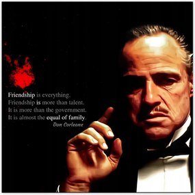 Poszterek 100x100 Keresztapa Idézet