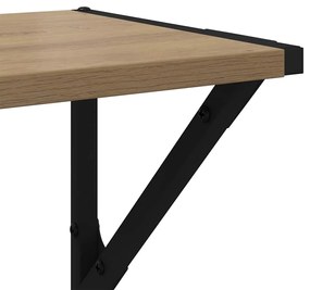 vidaXL Falpolcok 2 pcs Artisan tölgy 60 x 25 x 25,5 cm Faanyag