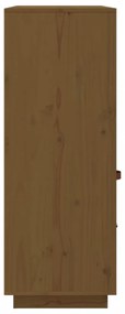 mézbarna tömör fenyőfa magasszekrény 100 x 40 x 108,5 cm