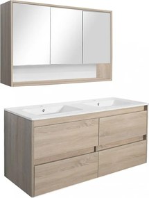 Porto 120 komplett fürdőszoba bútor sonoma tölgy színben