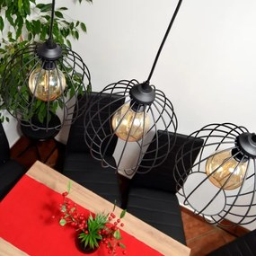 MERCURE LED csillár 3xE27/15W/230V, kábelre szerelhető