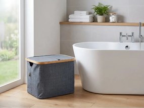 Szennyestartó kosár NOLVIO 40 L, kékesszürke