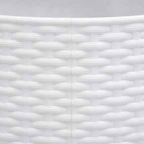 fehér műanyag karácsonyfatalp-takaró Ø56x23 cm